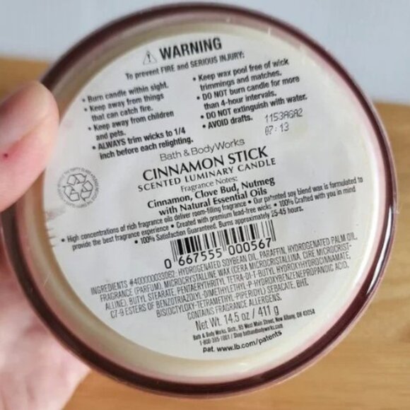 Bath & Body Works Cinnamon Stick Candle - Copper and Bronze - Picture 3 of 3